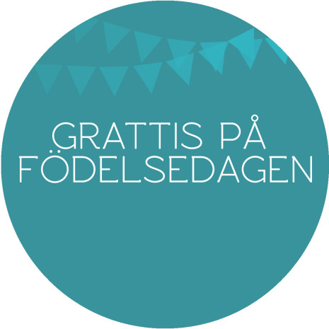 Oblat Grön Grattis på födelsedagen