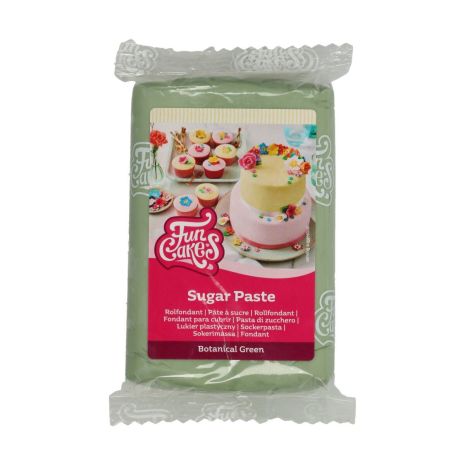 FunCakes Sockerpasta Botanical Green, 250 g