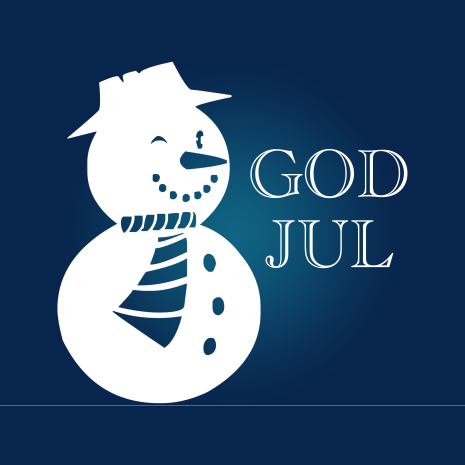 Snögubbe God Jul