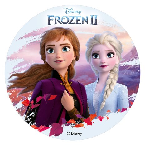 Frost Elsa & Anna, tårtbild