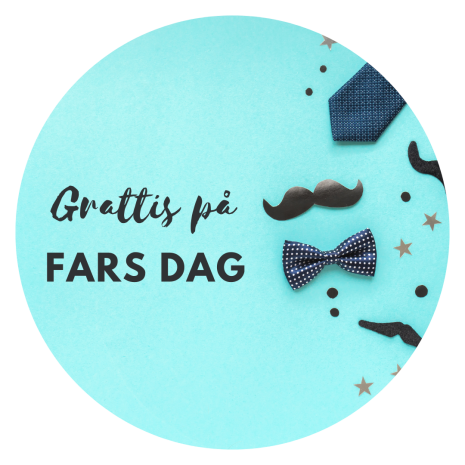 Blå Fars Dag ätbar tårtbild