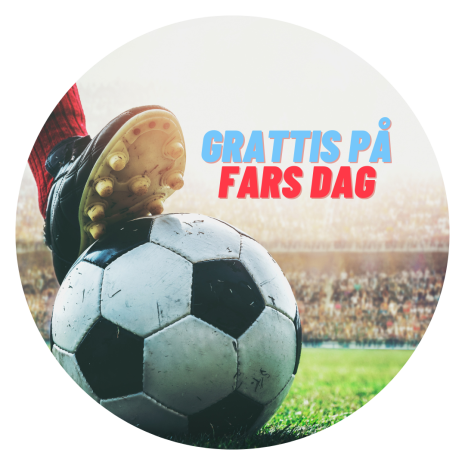 Grattis på Fars Dag med fotboll