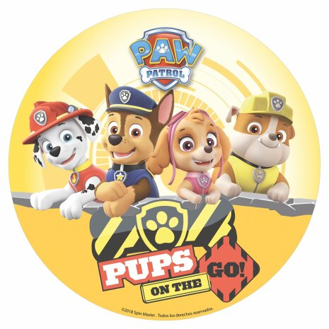 Paw Patrol Pups Tårtbild, 20 cm