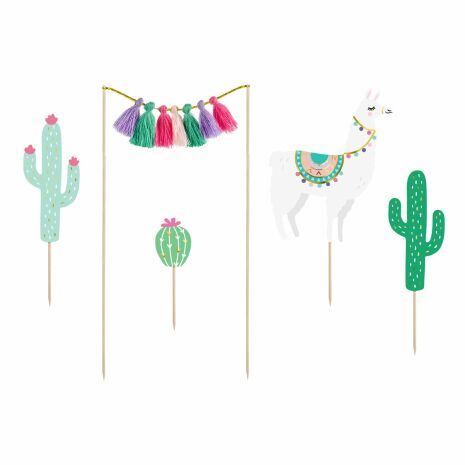 Cake Topper Lama set/5