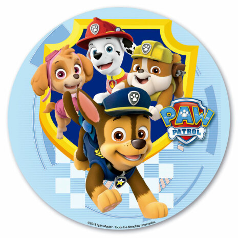 Paw Patrol tårtbild