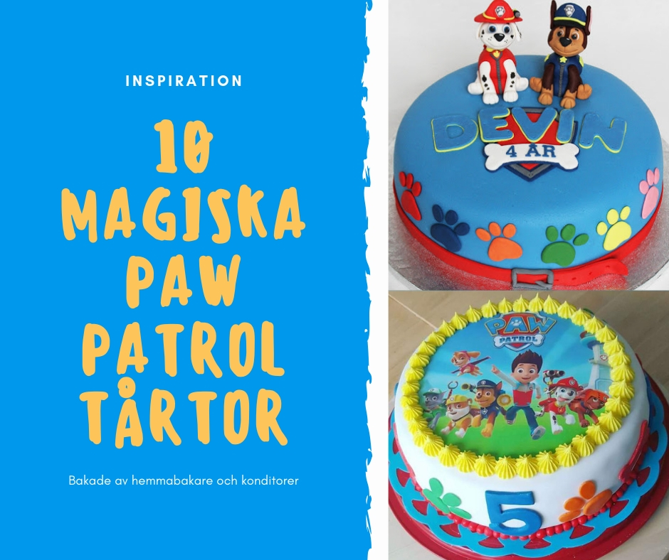 10 Magiska Paw Patrol Tartor - торт roblox live base